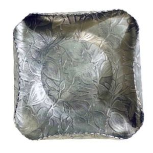 Vintage 40’s Federal Silver Company Aluminum Dish Rolled Edges